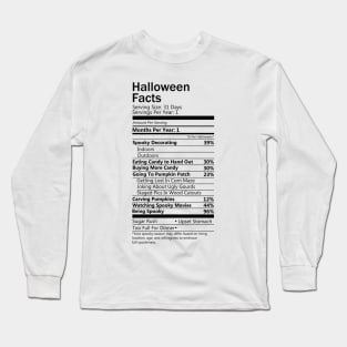 Halloween Facts Long Sleeve T-Shirt